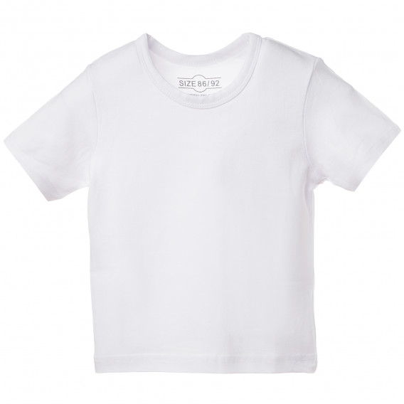 Tricou din bumbac, pentru fete, de culoare albă Disney 185813 