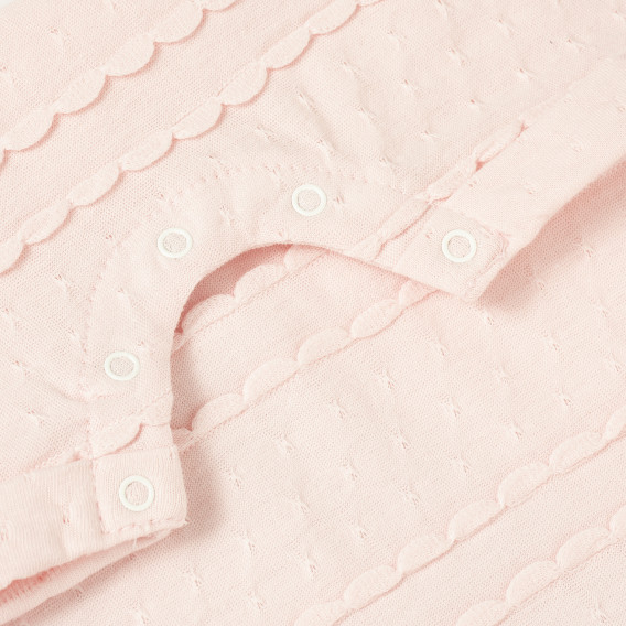 Salopetă din bumbac cu mâneci scurte pentru fete, roz PIPPO&PEPPA 185934 4