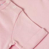 Tricou din bumbac cu tiv pe mâneci și imprimeu pentru fete, roz PIPPO&PEPPA 185954 4