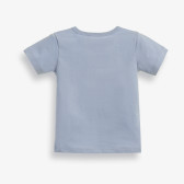 Tricou din bumbac pentru bebeluși cu imprimeu de iepuraș, albastru PIPPO&PEPPA 185956 2