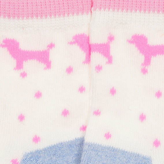 Șosete multicolore pentru bebeluși cu imprimeu câine YO! 186586 2