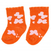 Șosete portocalii pentru fetițe YO! 186735 