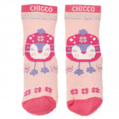 Șosete roz cu imprimeu, pentru fete Chicco 186916 
