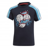 Tricou din bumbac Spider-Man pentru băieți, albastru închis Adidas 187231 
