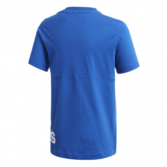 Tricou de marcă din bumbac pentru băieți, albastru Adidas 187246 2