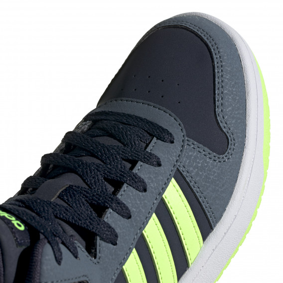 Teniși înalți Adidas gri, cu accente verzi Adidas Teniși înalți Adidas gri, cu accente verzi Adidas 187806 6