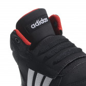 Teniși înalți Adidas negri cu dungi albe și velcro ascuns Adidas 187844 6