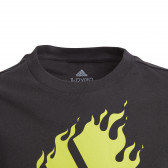 Tricou Adidas din bumbac cu logo-ul mărcii pentru băieți, negru Adidas 187897 3
