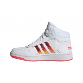 Teniși Adidaș înalți, albi cu accente roz pentru fete Adidas 187975 2