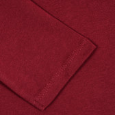 Bluză roșie, din bumbac cu mânecă lungă și imprimeu grafic pentru fete Name it 188232 3