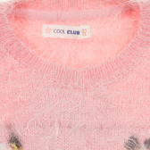 Pulover cu aplicație pentru fete, roz Cool club 188941 3