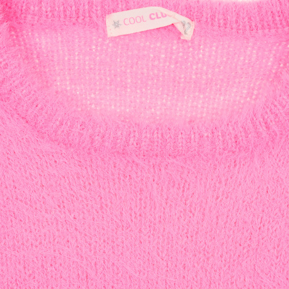 Pulover culoarea roz pentru fete Cool club 188977 3
