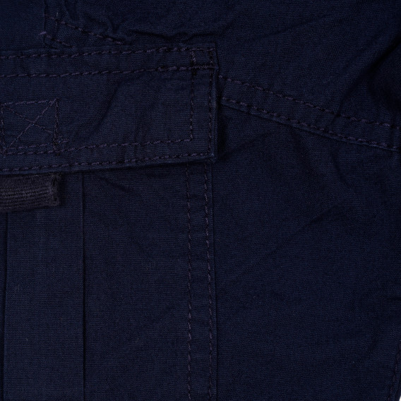 Pantaloni din bumbac cu buzunare exterioare pentru băieți, albastru închis Cool club 189001 3
