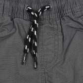 Pantaloni din bumbac cu buzunare exterioare pentru băieți, gri închis Cool club 189004 2