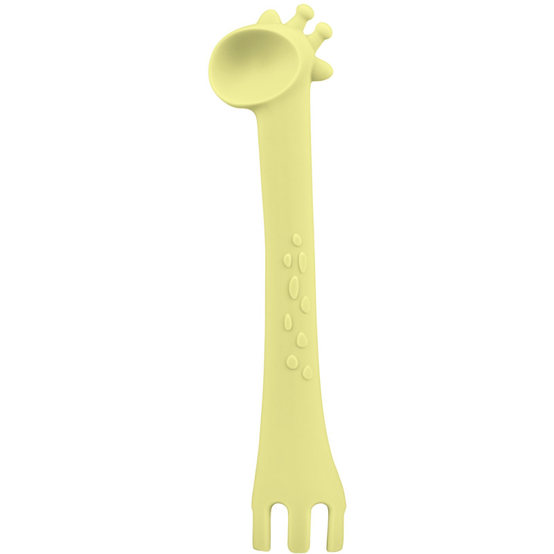 Lingură din silicon, girafă, 1 buc., Galben  189375