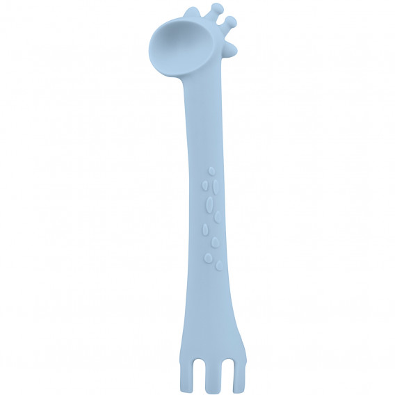 Lingură din silicon, girafă, 1 buc., Albastru Kikkaboo 189378 