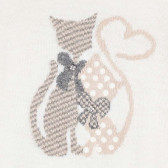 Tunică și colanți, alb și gri, pentru fete Mayoral 189701 3