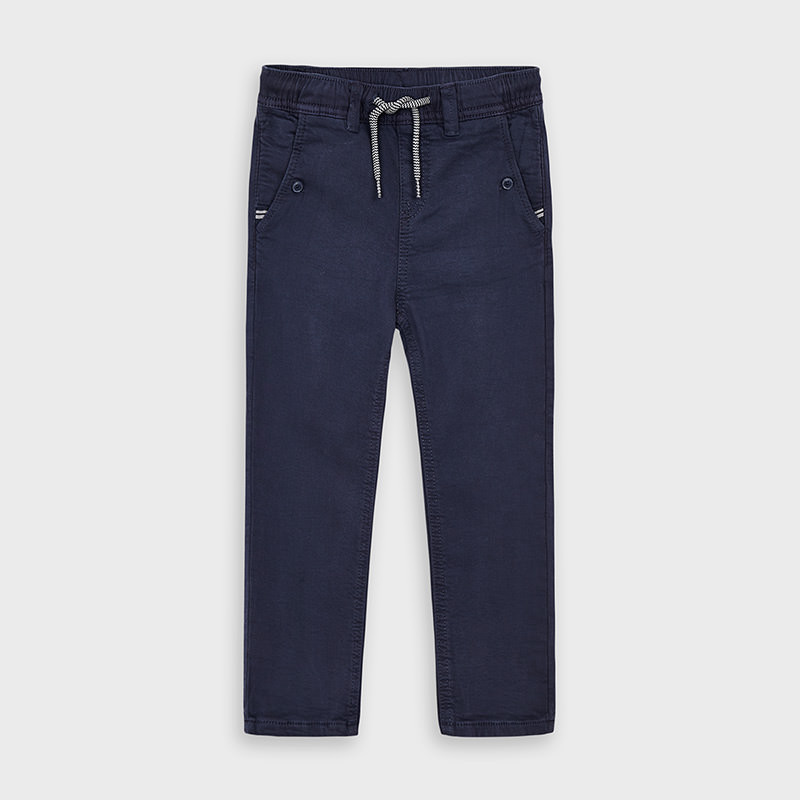 Pantaloni din bumbac de culoare albastră pentru băieți  189713