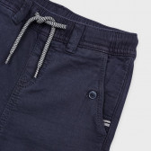 Pantaloni din bumbac de culoare albastră pentru băieți Mayoral 189715 3