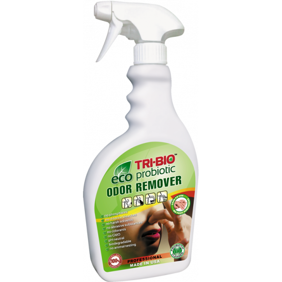 Soluție probiotică pentru eliminarea mirosului, flacon de plastic cu pulverizator, 420 ml Tri-Bio 18972 