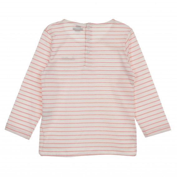 Bluză din bumbac pentru fetițe, albă KIABI 189734 2
