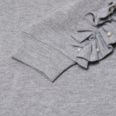 Bluză gri, cu mâneci lungi, pentru fată Idexe 189759 3