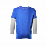 Bluză albastră din bumbac cu mâneci lungi pentru băieței Vitivic 189945 2