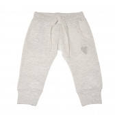 Pantaloni bumbac gri melange pentru un băiețel Chicco 190157 