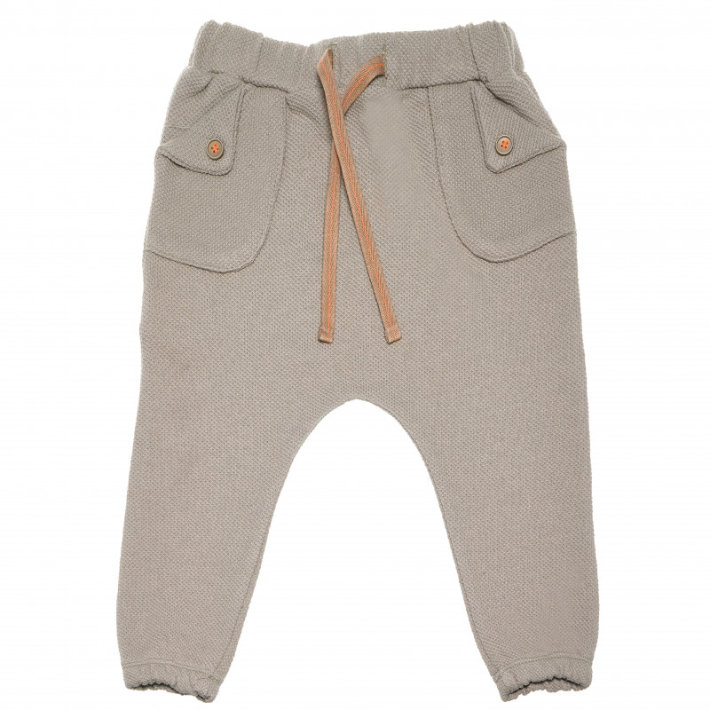 Pantaloni gri cu buzunare exterioare pentru băieți  191207