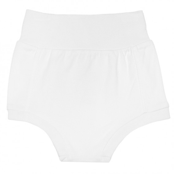 Set alb de doi pantaloni din bumbac pentru bebeluși  Chicco 191309 2