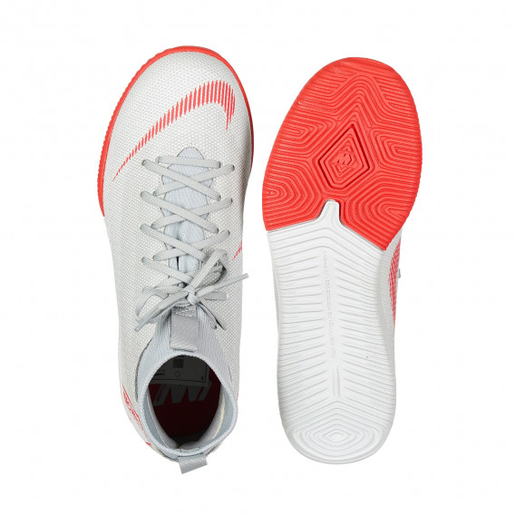 Pantofi sport gri cu roșu NIKE 191459 3
