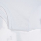 Bluză din bumbac cu mâneci lungi și imprimeu grafic pentru fete în alb Cool club 191512 3
