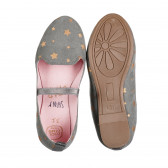 Pantofi de rochie pentru fete, gri cu stele aurii Cool club 191919 3