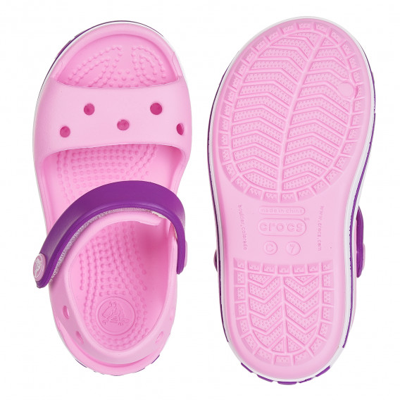 Sandale roz pentru fete CROCS 192099 3