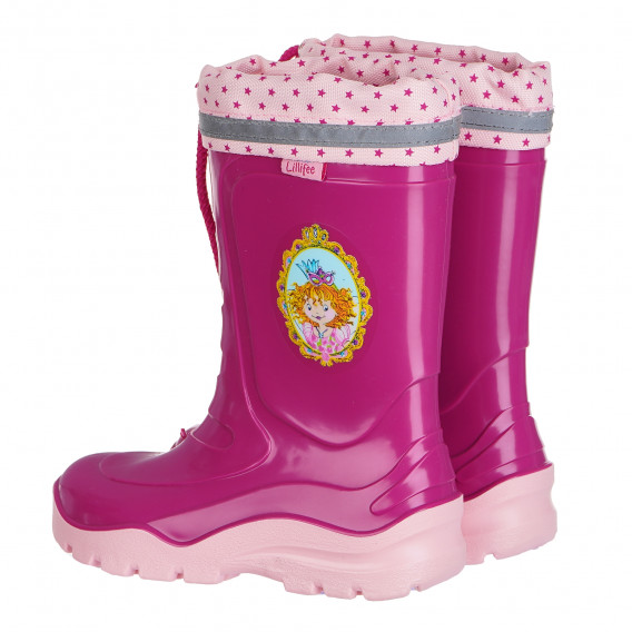 Cizme de cauciuc roz pentru fete Rrinzessin LiLLIFEE 192307 2