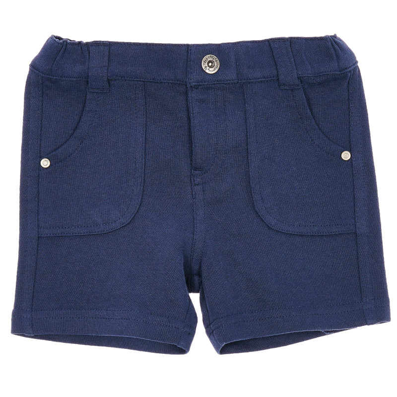 Pantaloni din bumbac de culoare albastră pentru bebeluși   192591