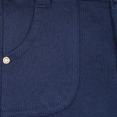 Pantaloni din bumbac de culoare albastră pentru bebeluși  Tape a l'oeil 192592 2