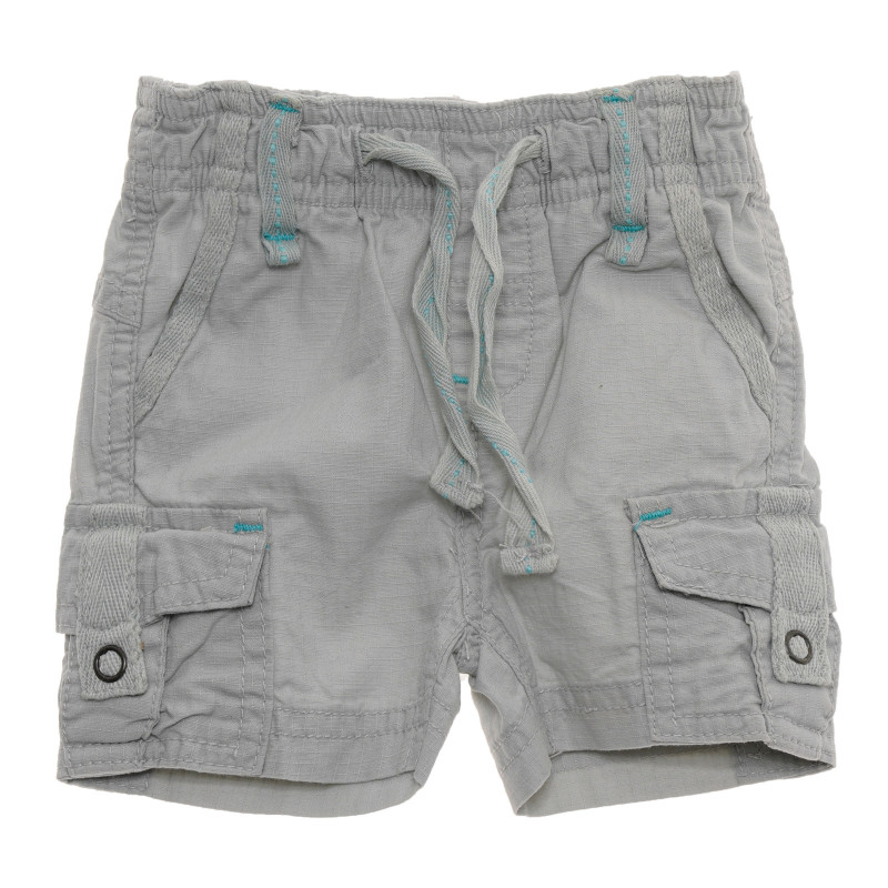 Pantaloni scurți din bumbac pentru bebeluși, culoare albastră  192668