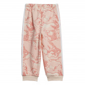 Set de hanorac și pantaloni Adidas, gri și roz pentru fete Adidas 193006 5
