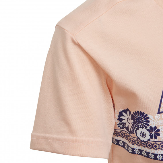 Tricou Adidas, imprimeu floral pentru fete, roz Adidas 193055 3