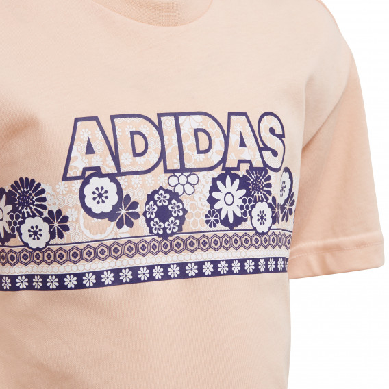 Tricou Adidas, imprimeu floral pentru fete, roz Adidas 193056 4