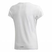 Tricou alb cu inimi și sigla mărcii, pentru fete Adidas 193137 2