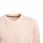 Hanorac cu sigla mărcii, roz deschis pentru fete Adidas 193199 4
