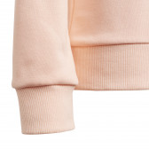 Hanorac cu sigla mărcii, roz deschis pentru fete Adidas 193200 5
