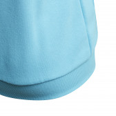Hanorac cu fermoar și glugă, albastru deschis pentru fete Adidas 193204 4