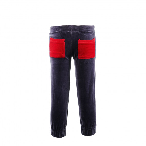 Pantaloni de pluș cu decor pentru fete COSY REBELS 19388 2