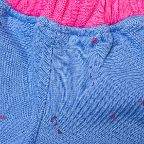 Pantaloni scurți de bumbac cu spray colorat, pentru fete  COSY REBELS 19401 3