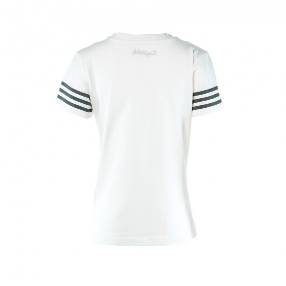 Tricou de bumbac pentru băieți cu imprimeu numărul 23, alb COSY REBELS 19412 2