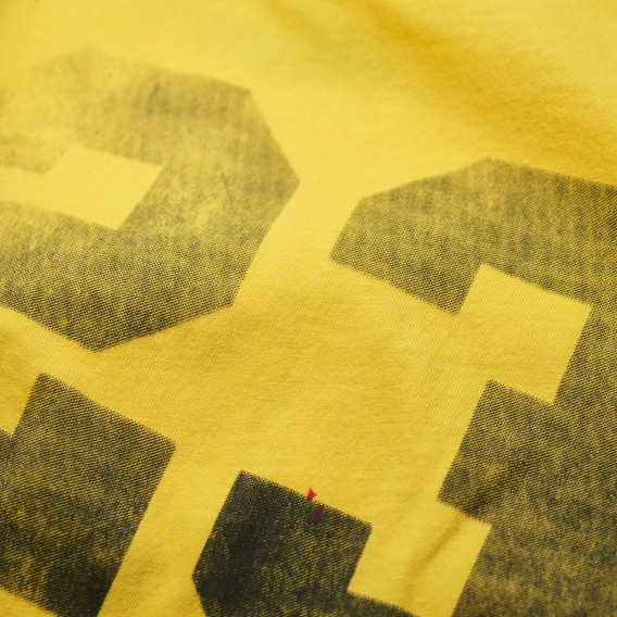 Tricou de bumbac pentru băieți, cu imprimeu numărul 23, galben COSY REBELS 19416 3