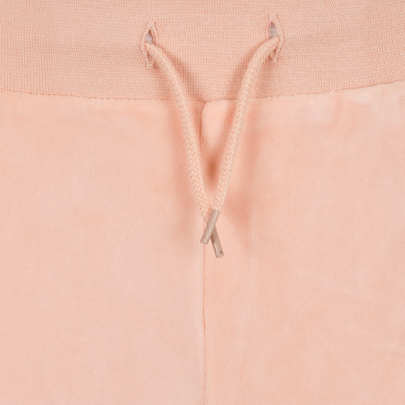 Pantaloni cu inscripție argintie a mărcii pentru fete, roz Guess 194224 2